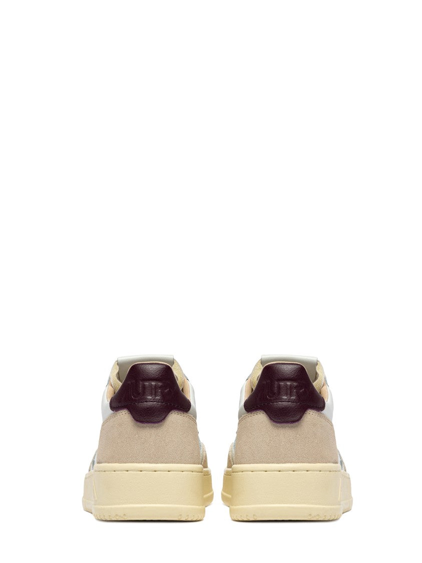 Autry Low-Top Leather And Suede Sneakers With Padded Collar