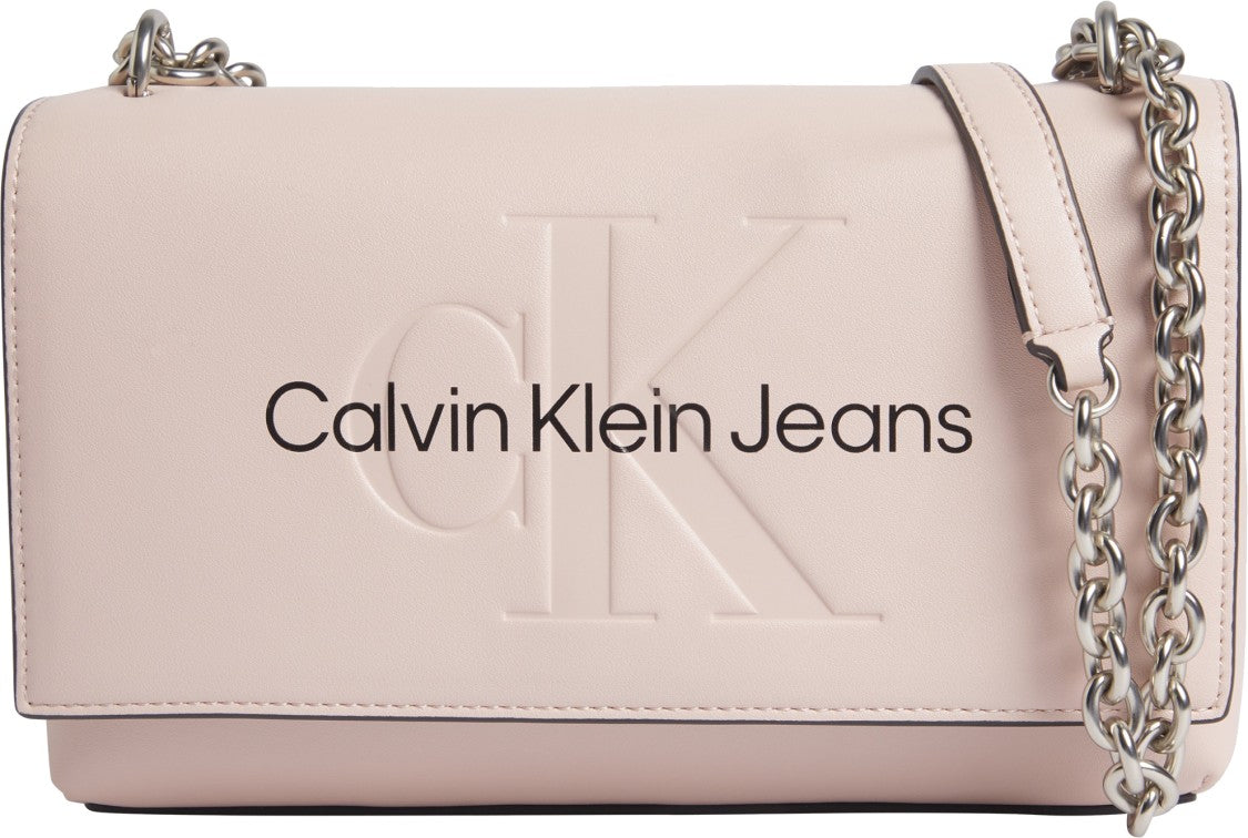 Calvin Klein Convertible Eco-Leather Shoulder Bag Flap Closure