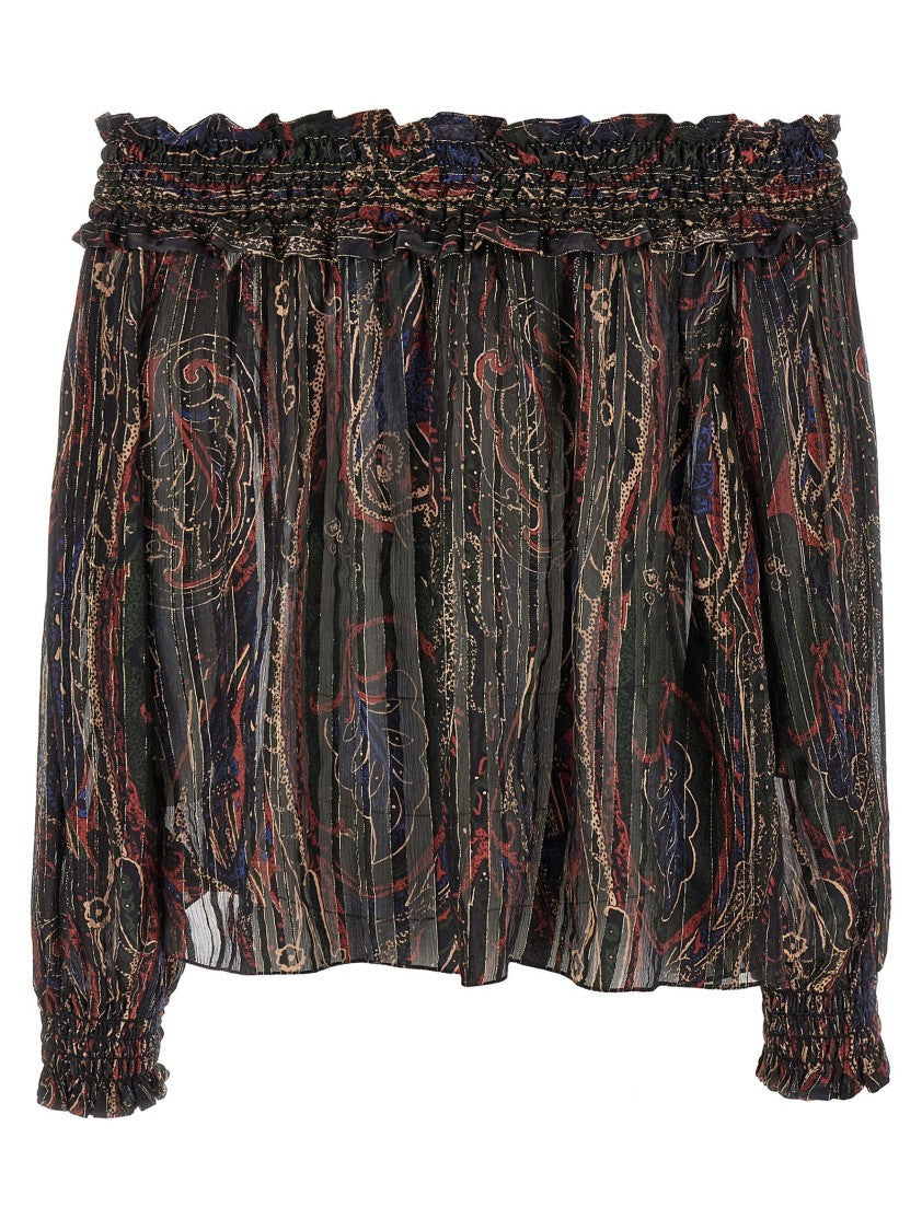 Saint Laurent Smock Stitch Blouse