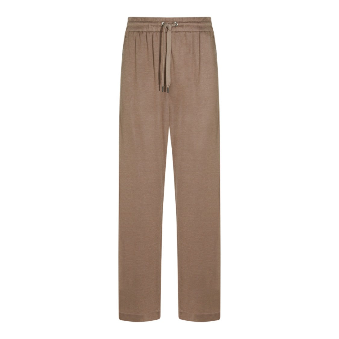 Brunello Cucinelli Relaxed Straight-Leg Trousers With Adjustable Waistband