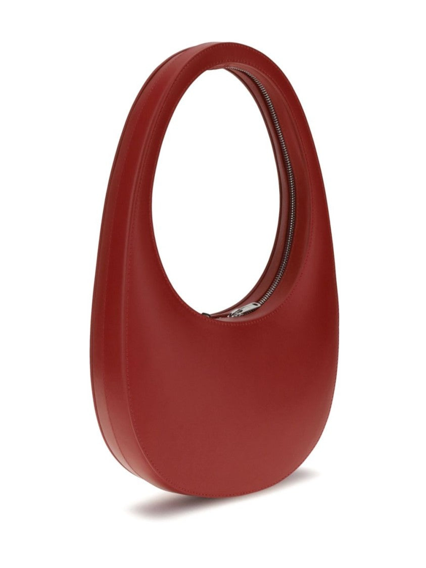 Coperni Curved Red Leather Coperni Swipe Bag