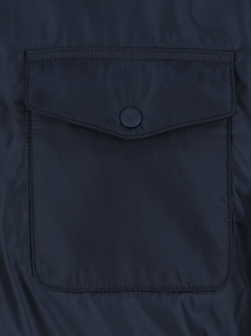 Aspesi Navy Blue 13 Nylon Casual Shirt