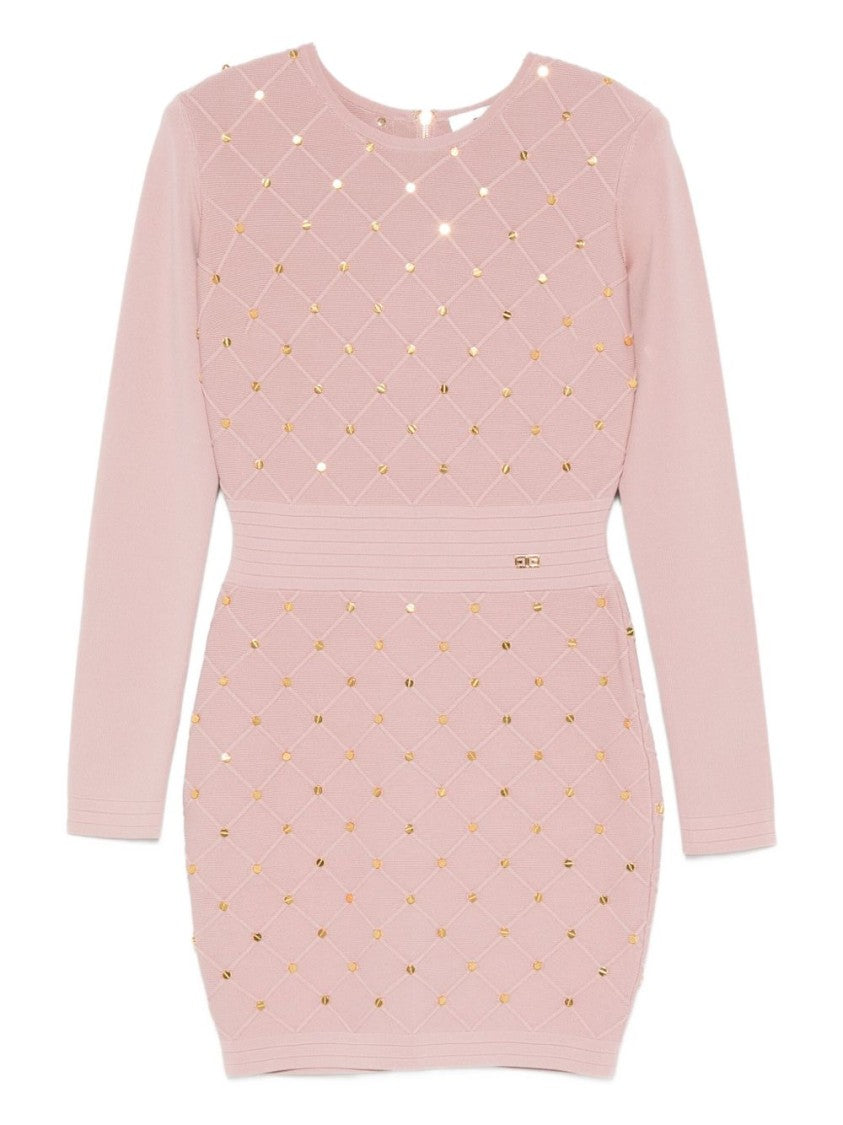 Elisabetta Franchi Fitted Silhouette Dress With Structured Bodice