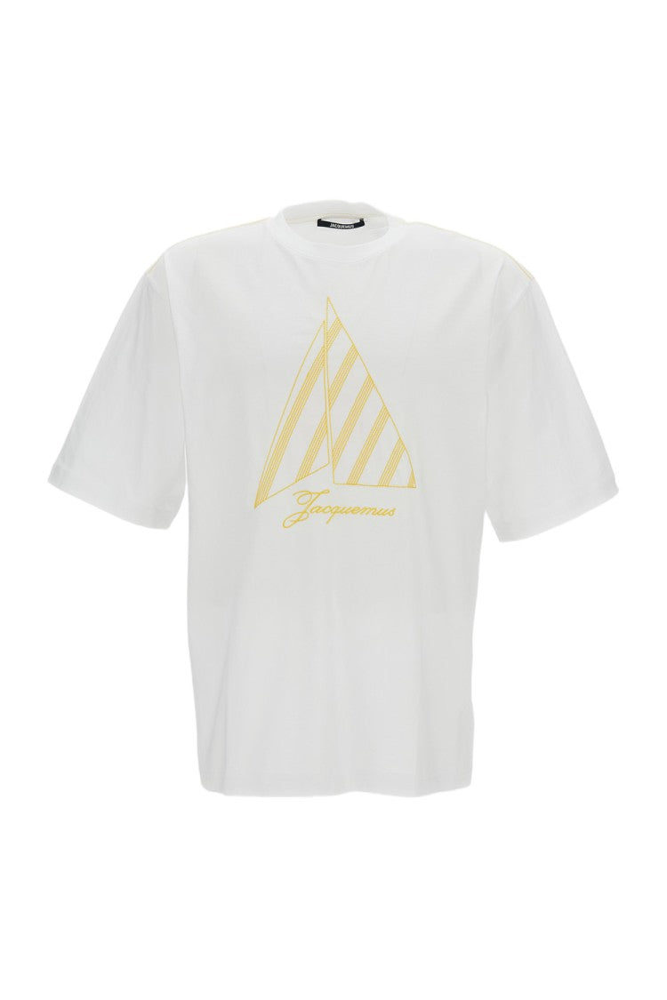 Jacquemus Cotton-Hemp Oversized Logo T-Shirt