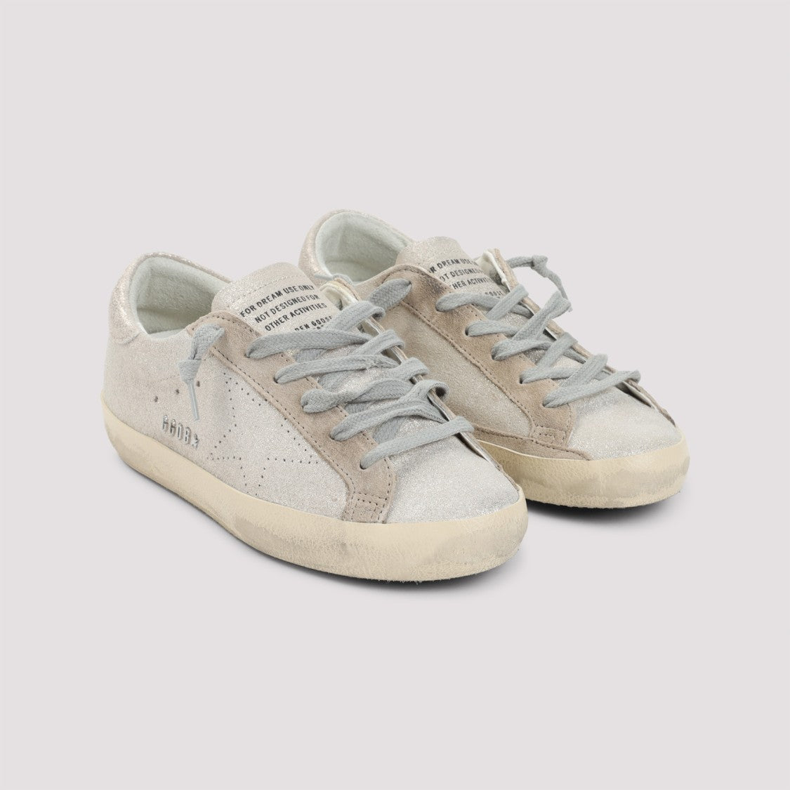 Golden Goose Platinum Beige Cow Leather Superstar Sneakers