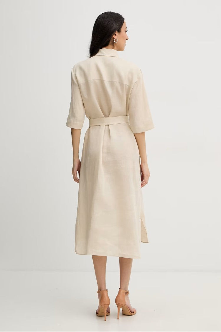 Max Mara Midi-Length Shirt Dress With Classic Collar