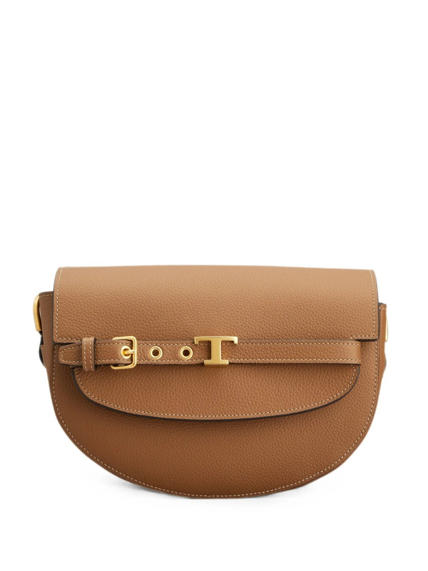 Tod's Mini Crossbody Bag With Rounded Silhouette And Gold-Tone Hardware