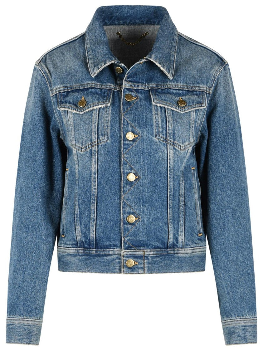 Golden Goose Blue Cotton Jacket
