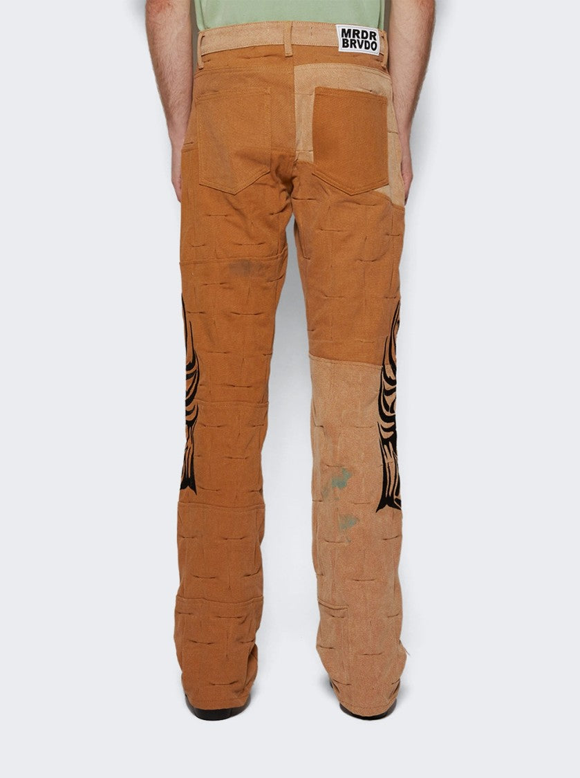Who Decides War Gathered Work Trouser Tan