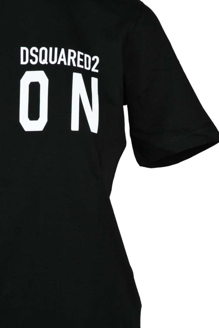 Dsquared2 Black Women Cotton T-Shirt