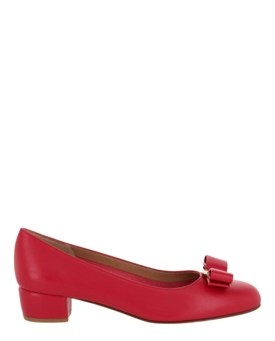 Ferragamo Vara Bow Leather Pumps