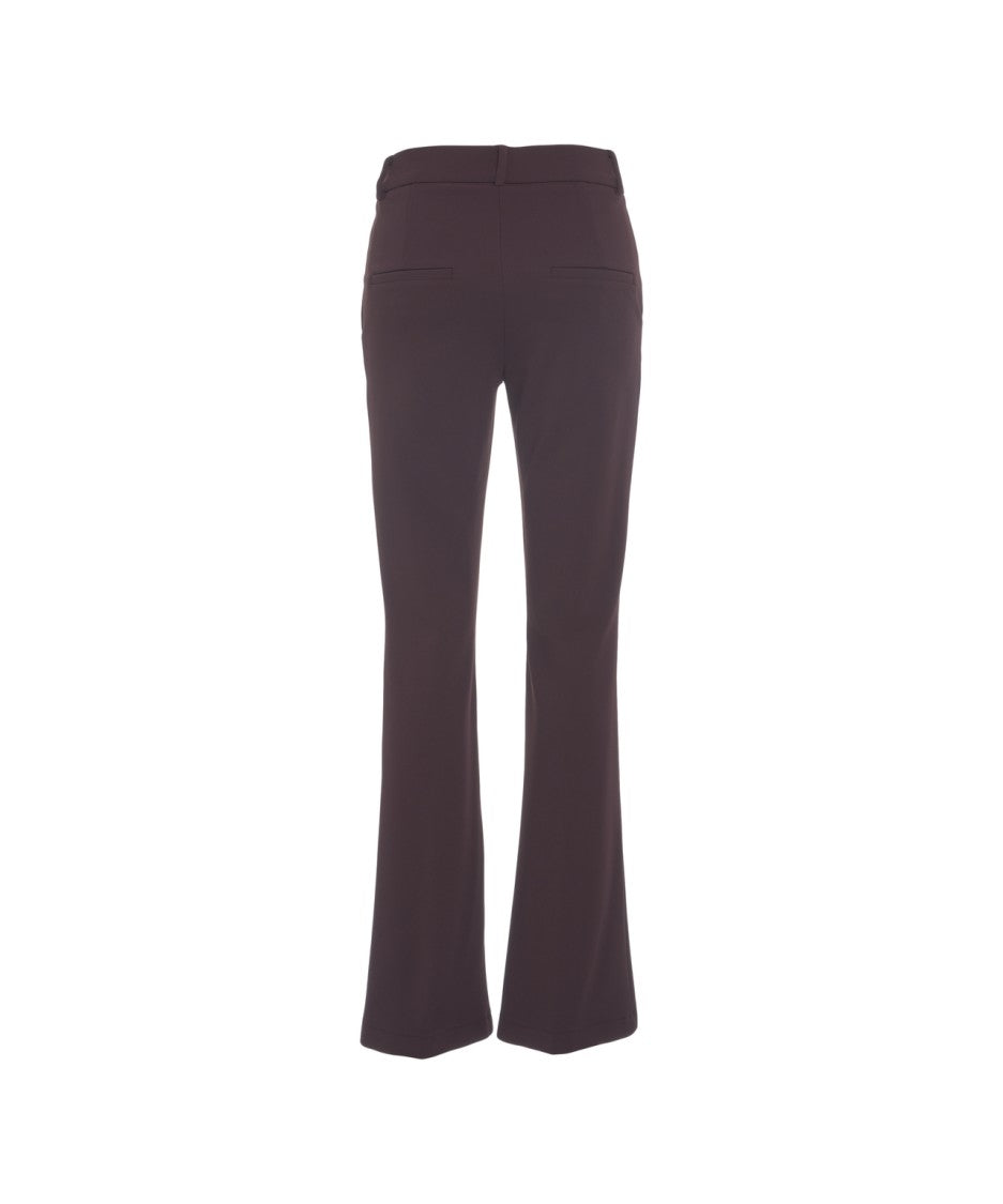 Cambio Flared Trousers With Stitched Pleats