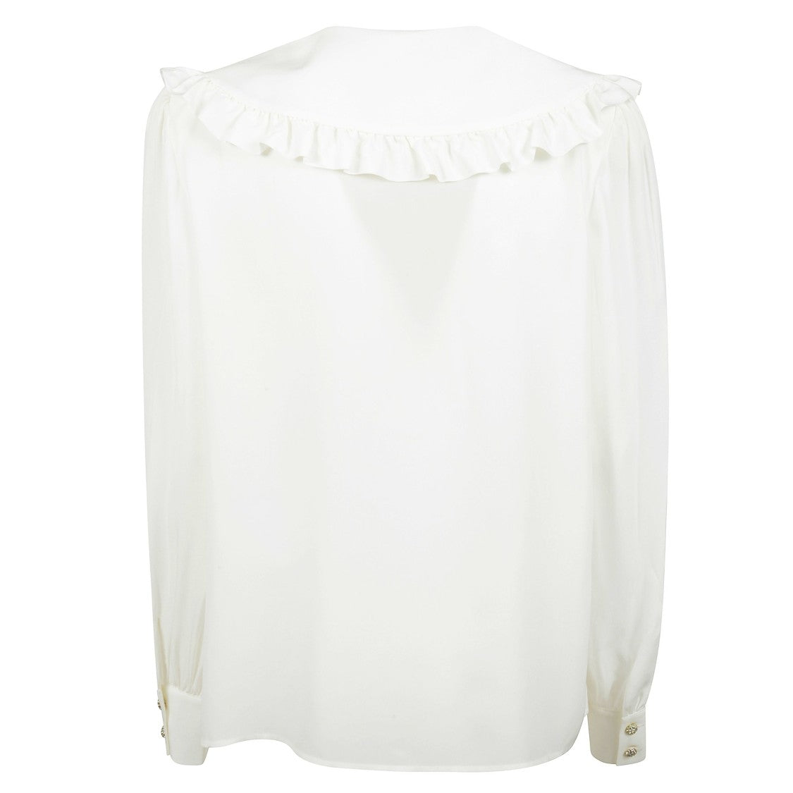 Alessandra Rich Silk Peter Pan Blouse