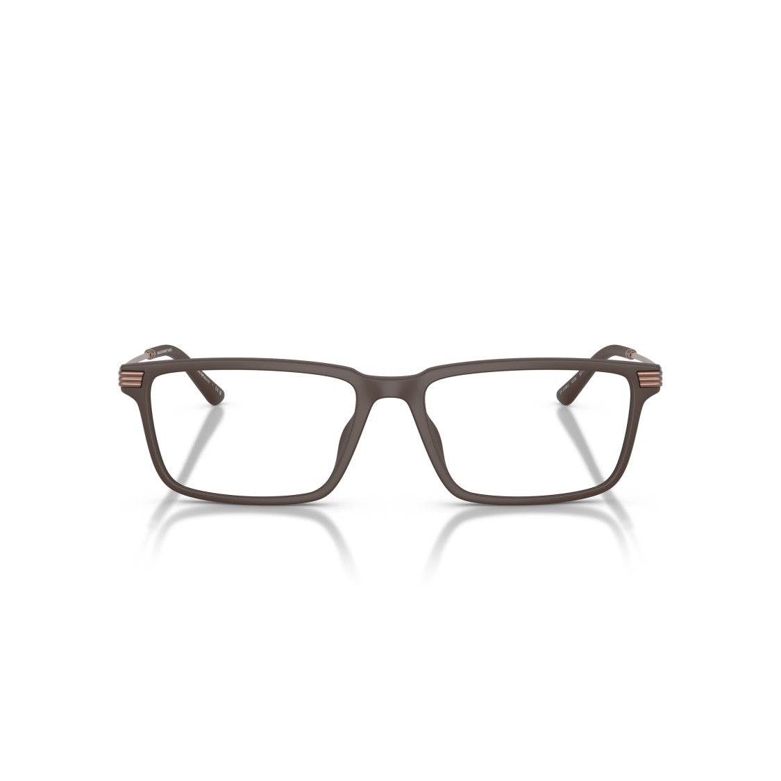 Emporio Armani 0Ea3268u Rectangular Matte Finish Eyeglasses With Curved Temples