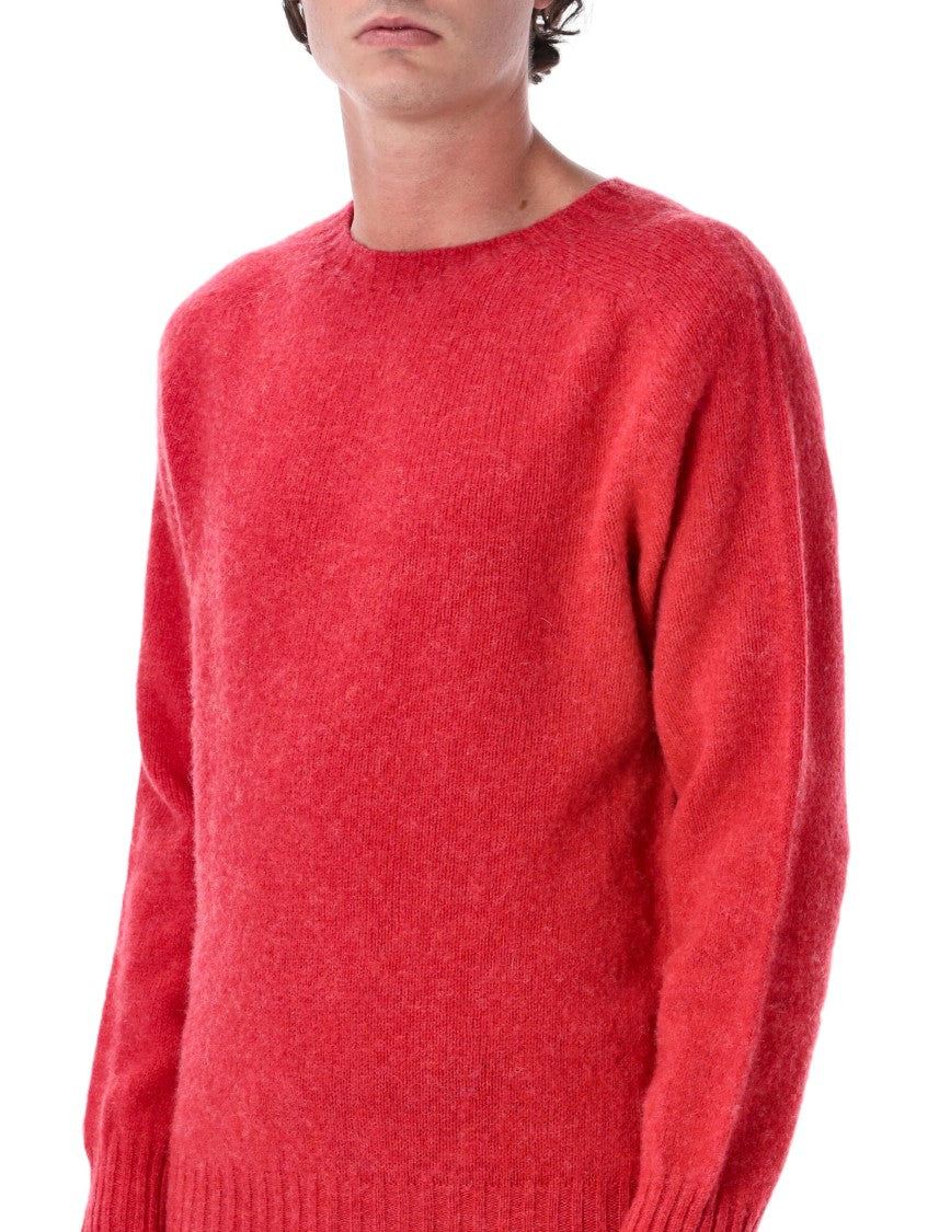 Howlin Red Relaxed-Fit Shetland Wool Sweater