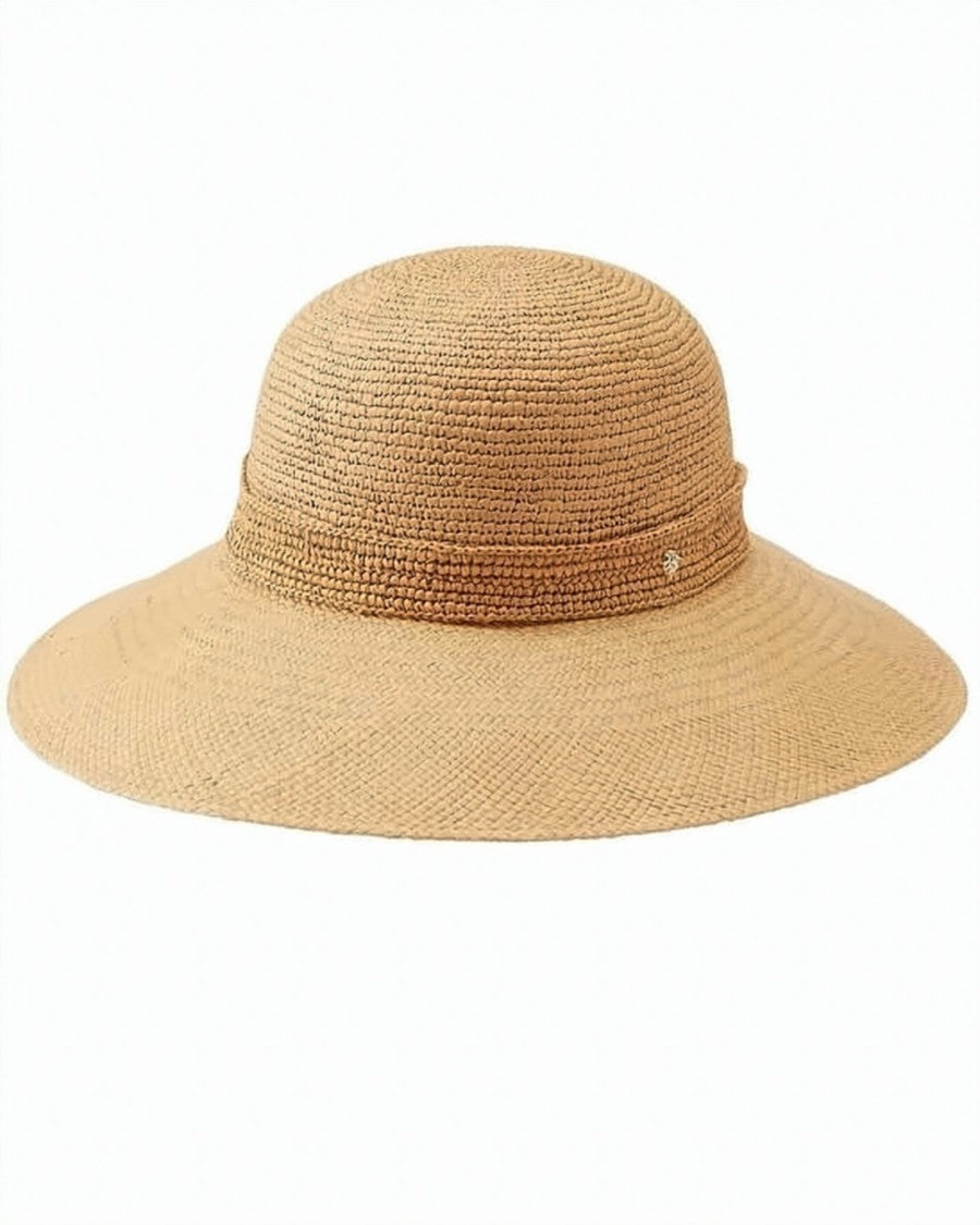 Helen Kaminski Woven Bucket Hat With Rounded Crown