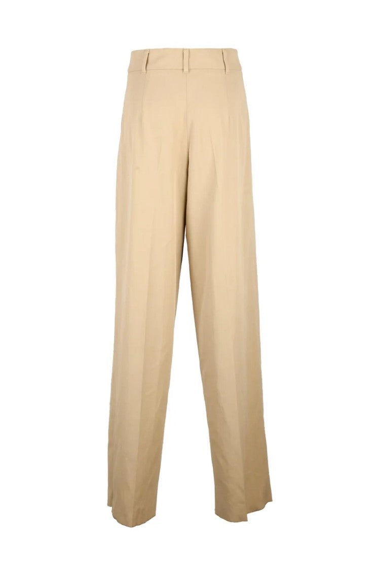 Max Mara Ezio Wide Leg Trousers - Beige