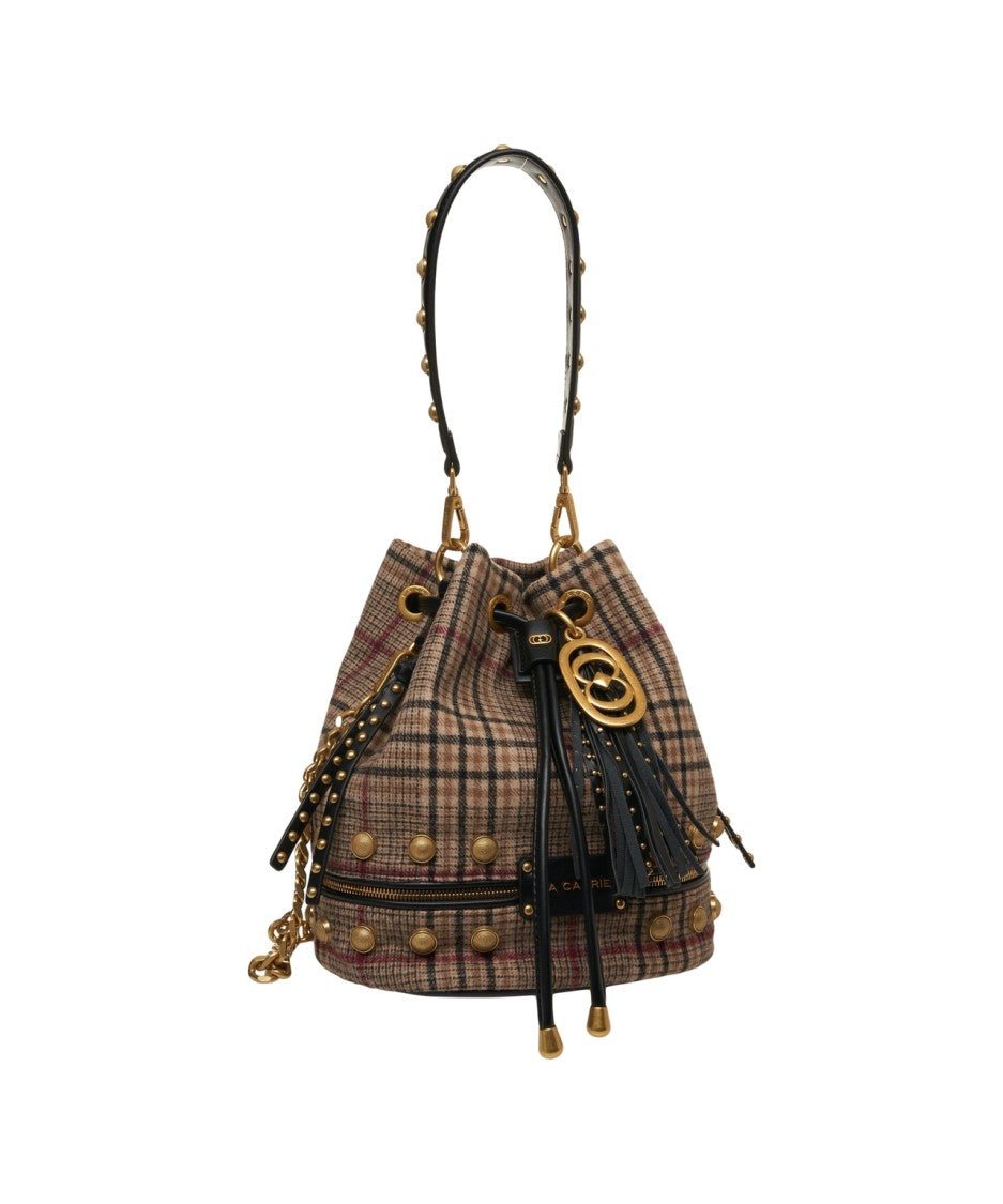 La Carrie Glencheck Bucket Bag