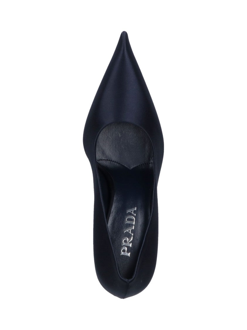 Prada Logo Pumps – Blue