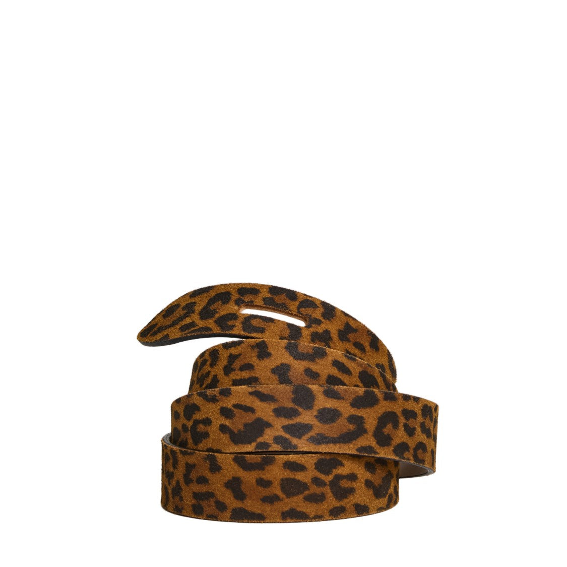 Isabel Marant Lecce Leopard Leather Self-Tie Belt