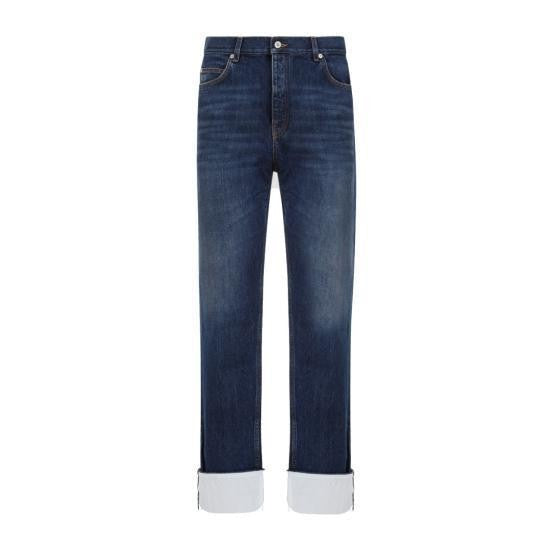 Loewe Straight-Leg Denim Pants With Subtle Fading