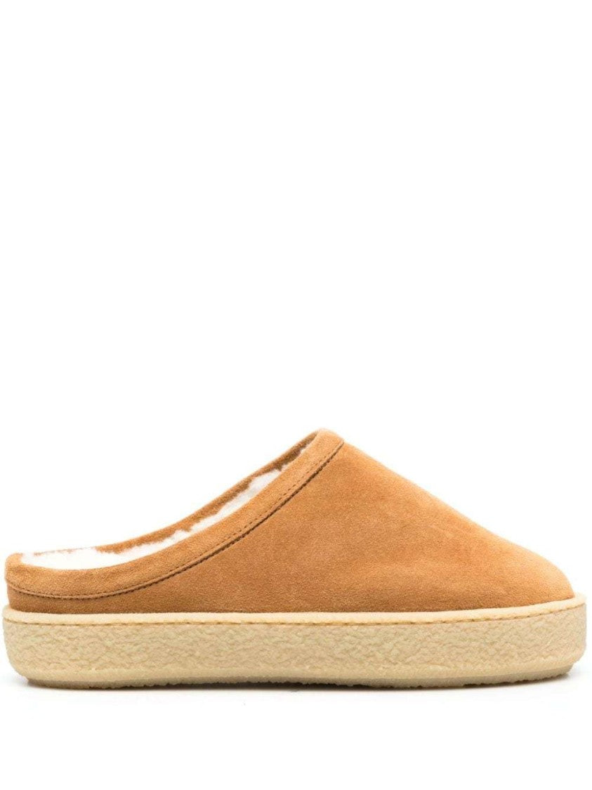 Isabel Marant Fozee Suede Flatform Mules