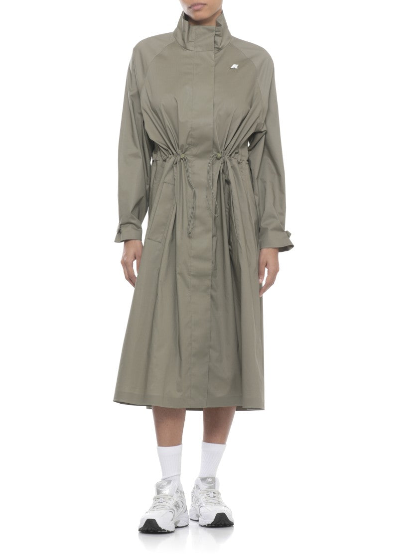 K-Way Green Barbrein Cotton Raincoat