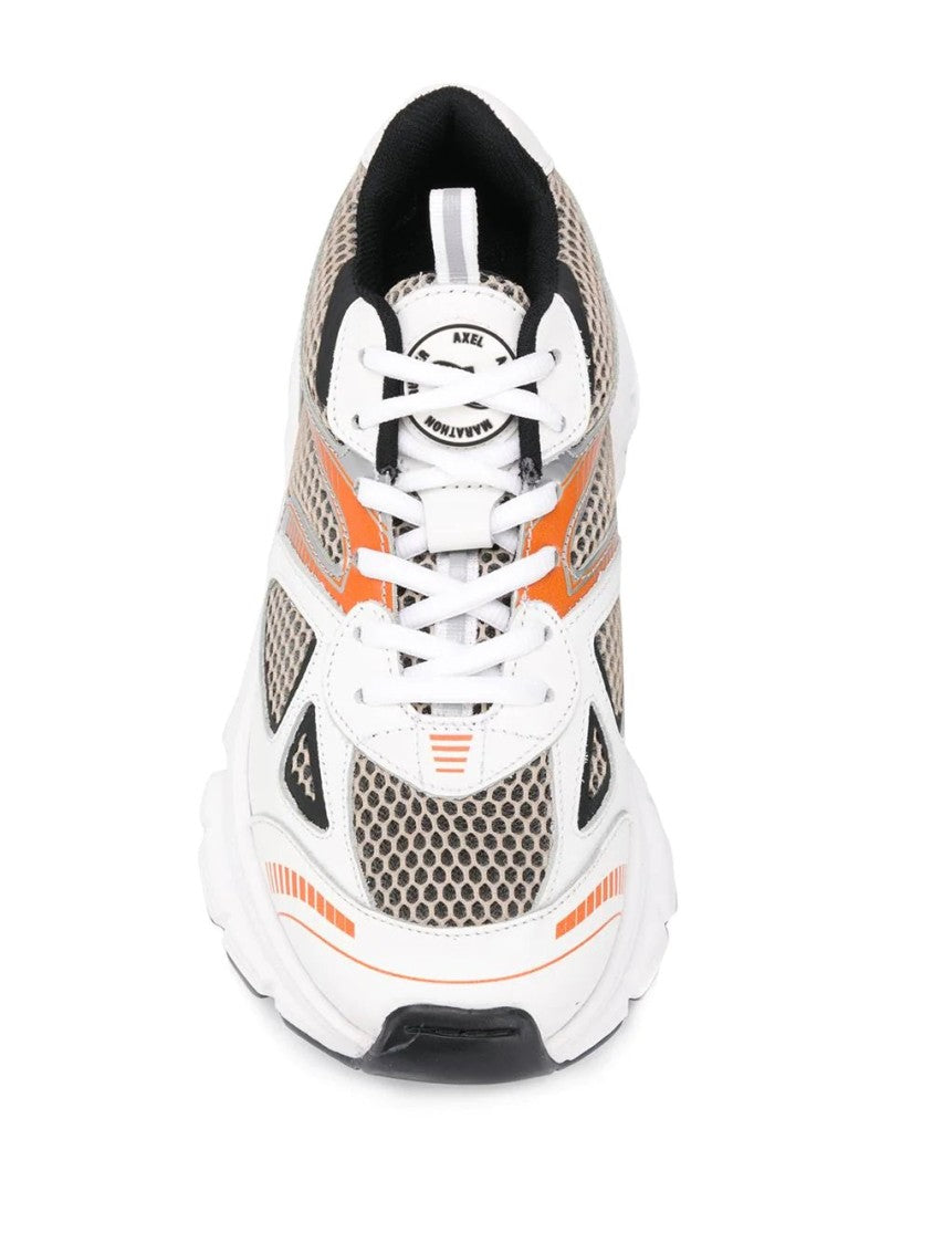 Axel Arigato White Marathon Runner Leather Mesh Trainers