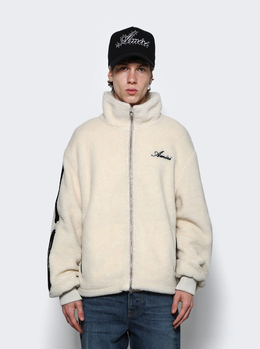 Amiri Bones Fleece Jacket Alabaster