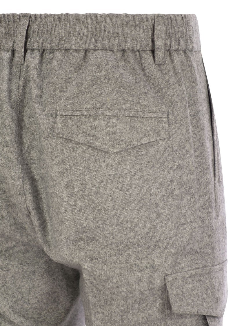 Peserico Wool, Silk And Cashmere Jogger Trousers