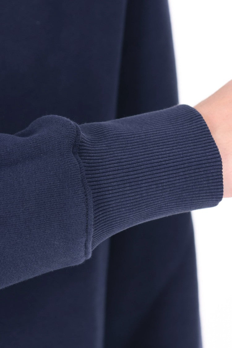 Autry Blue Cotton Hooded Sweatshirt