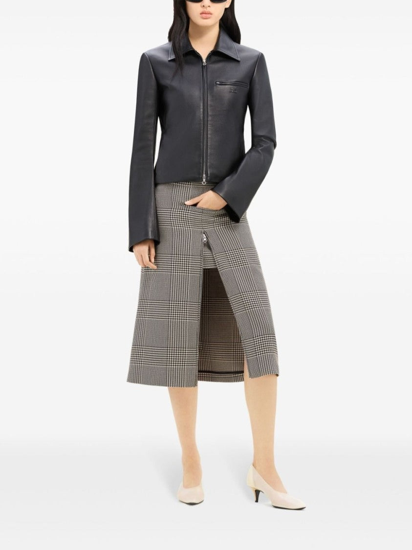 Courrèges Black Lambskin Jacket
