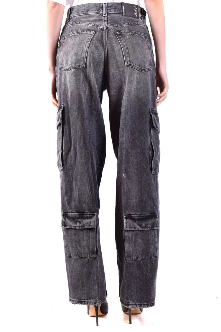 Haikure Cargo-Style Wide-Leg Jeans With Fit And Versatile Pockets