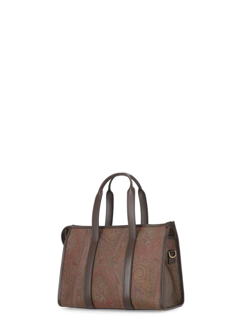 Etro Medium Paisley Pattern Bag With Gold-Tone Hardware Accents