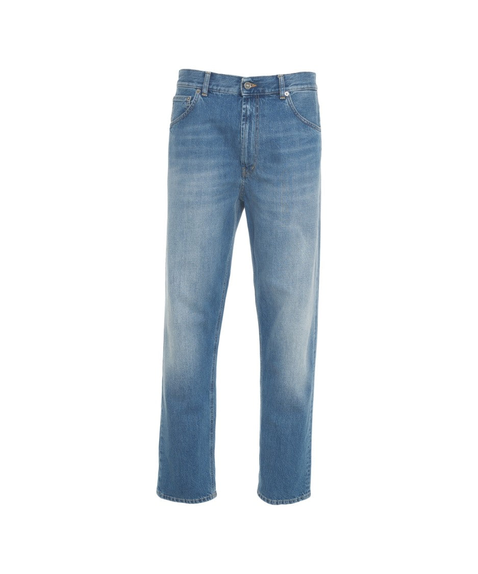 Dondup Straight Leg Jeans With Classic Five-Pocket
