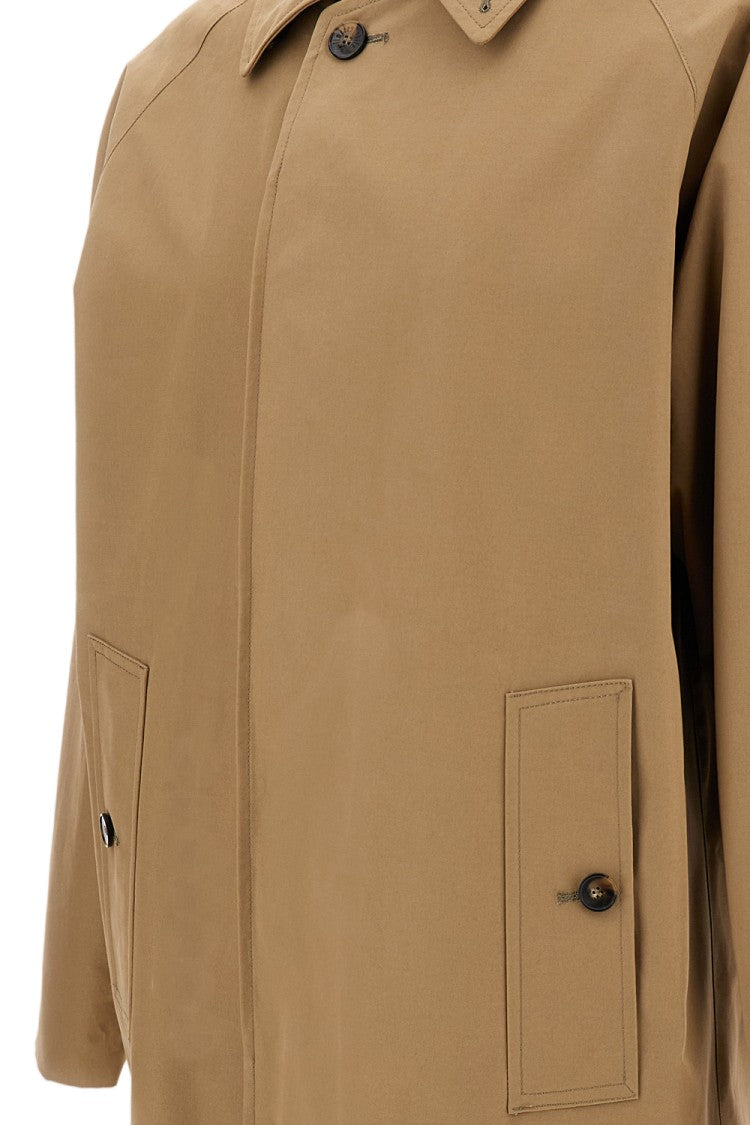 L'impermeabile Water-Repellent Trench Coat With Detachable Lining And Adjustable Cuffs