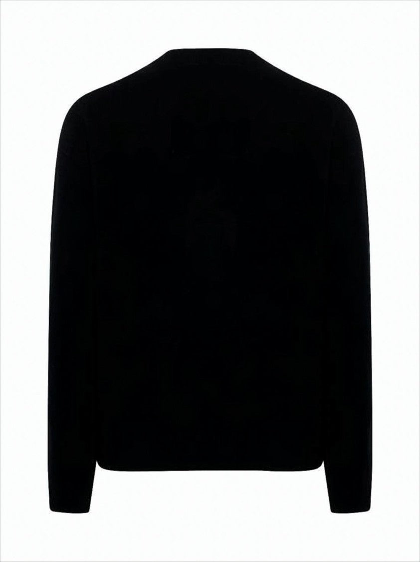 Maison Kitsuné Classic V-Neck Cardigan With Button-Down Front And Embroidered Logo