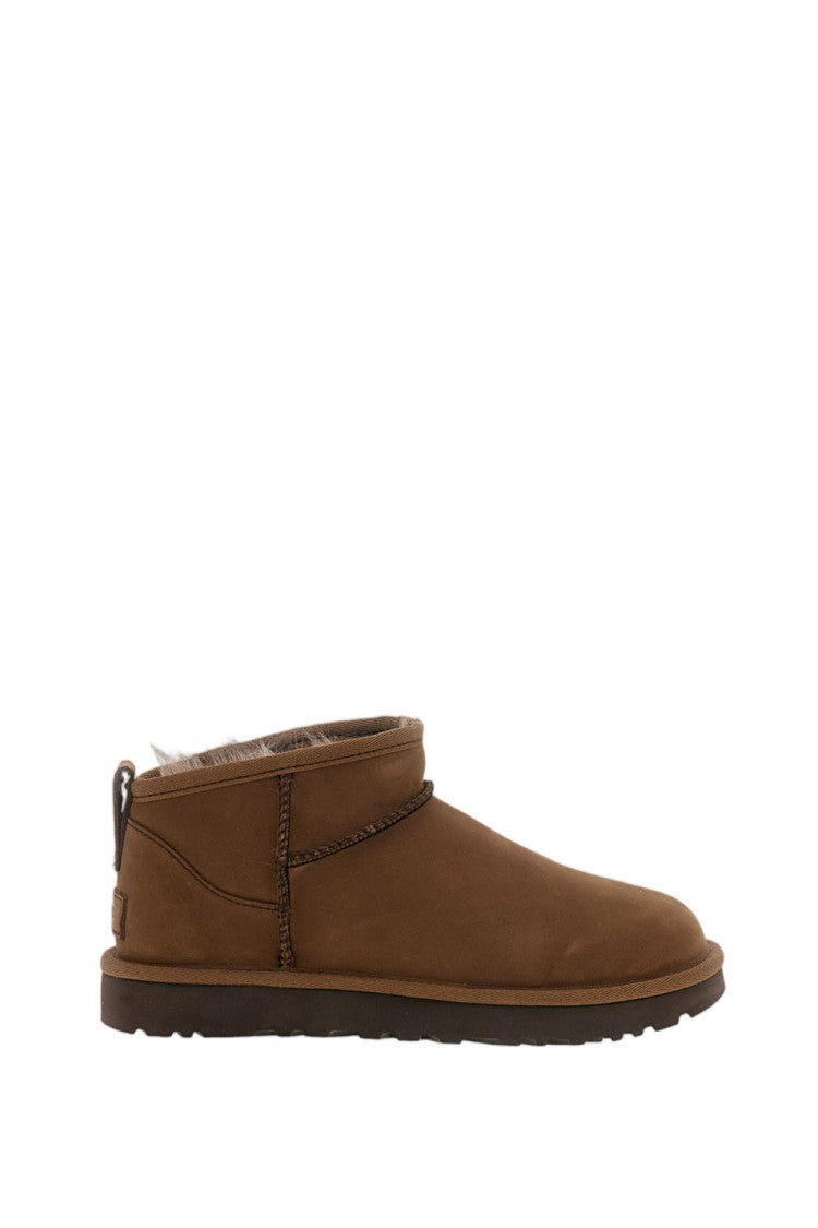 Ugg Brown Classic Ultra Mini Nubuck Boots