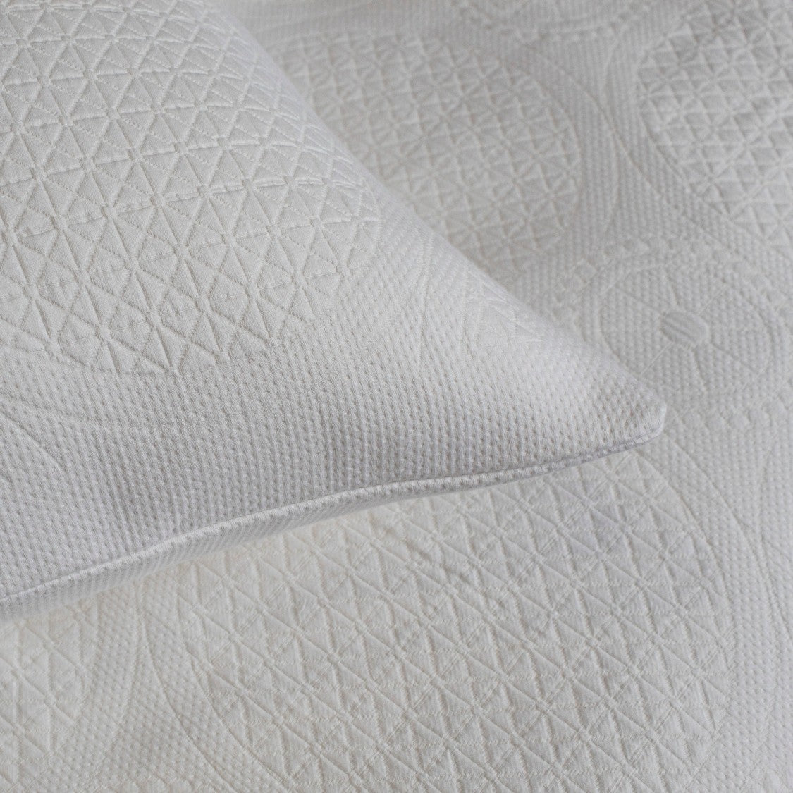Ann Gish Great Hall Coverlet Set - Bone