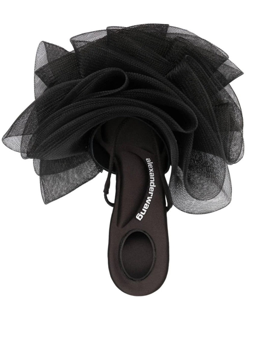 Alexander Wang Ruched Tulle Mules