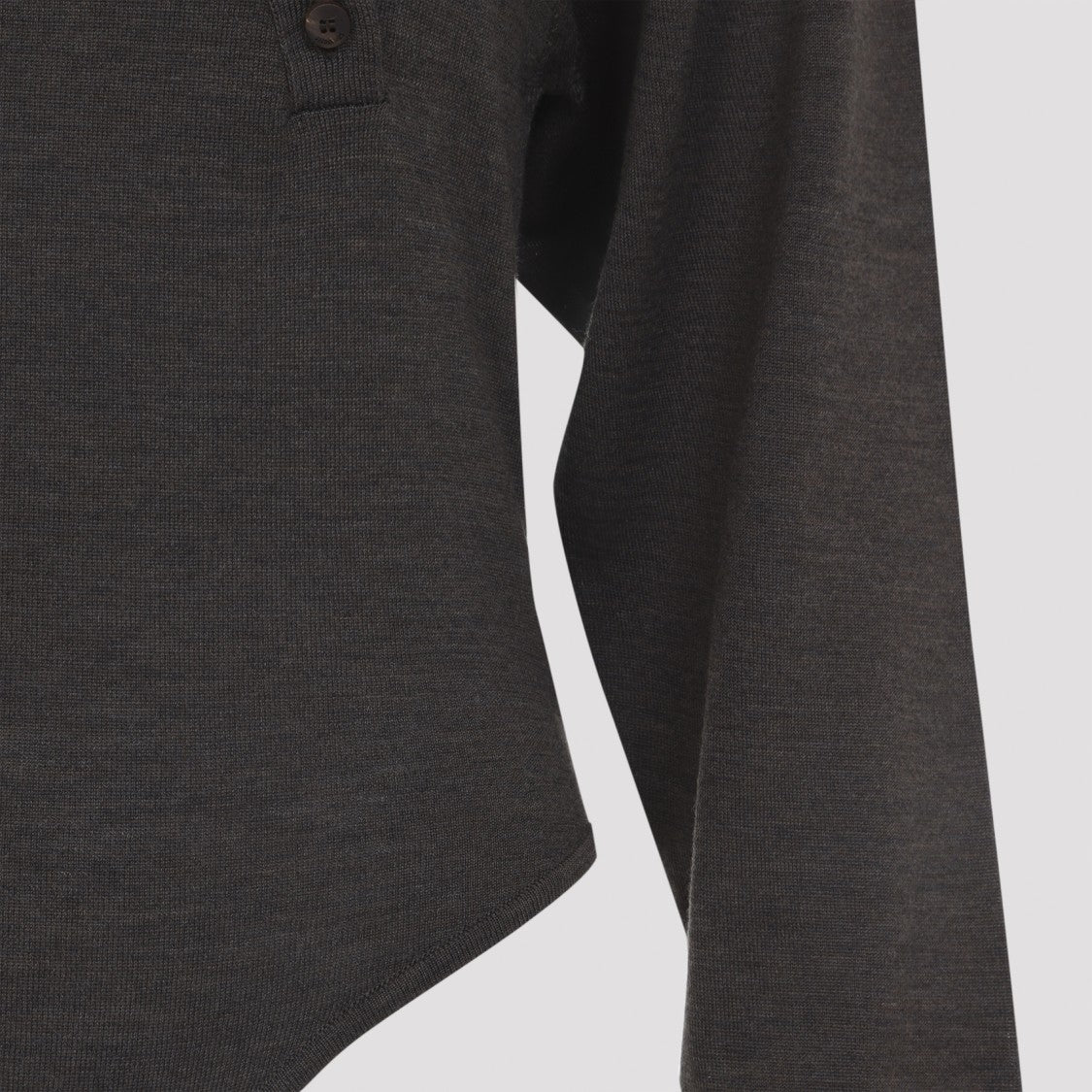 Jacquemus Merino Wool Blend Fitted Bodysuit