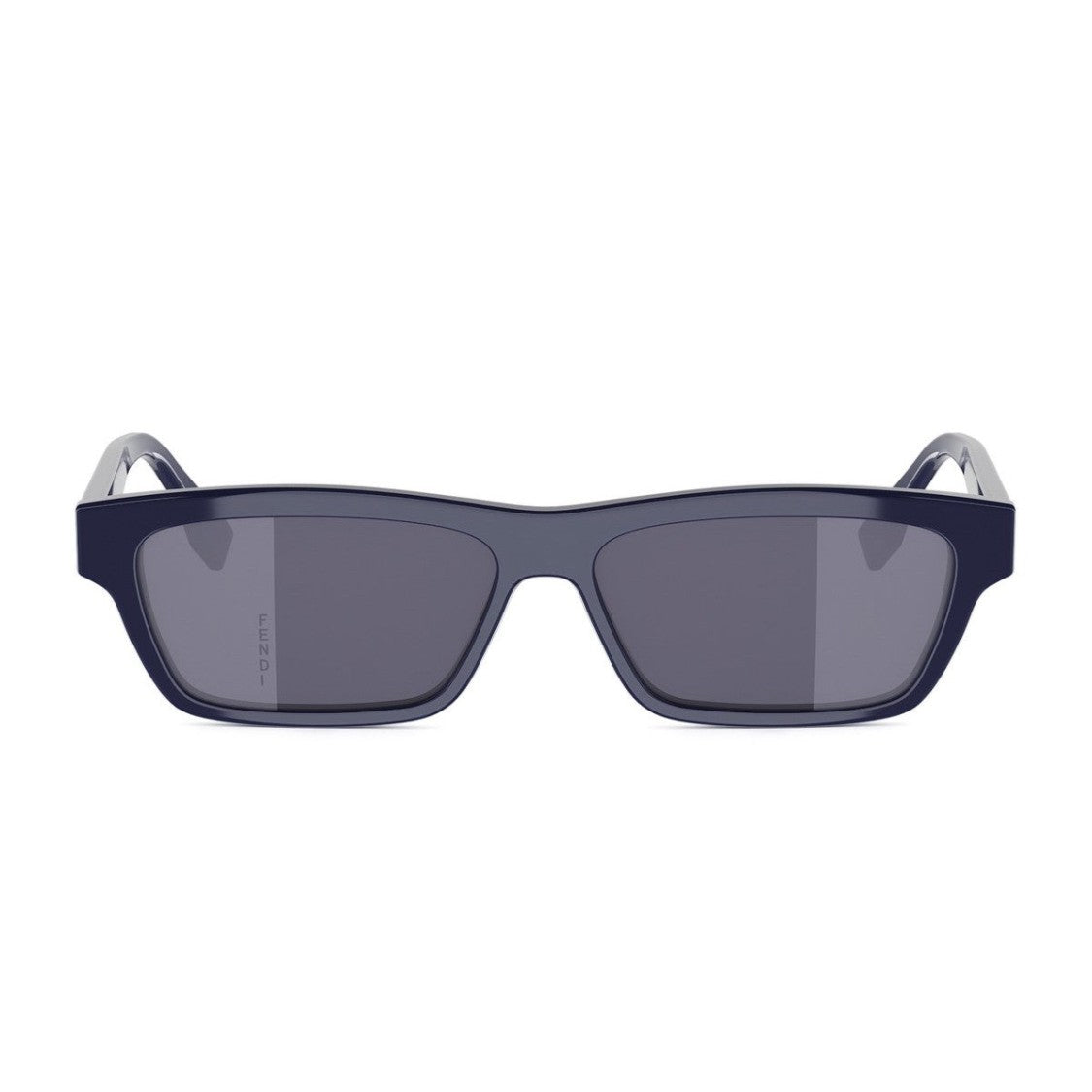 Fendi Dark Blue Ff Squared Acetate Mirrored Sunglasses