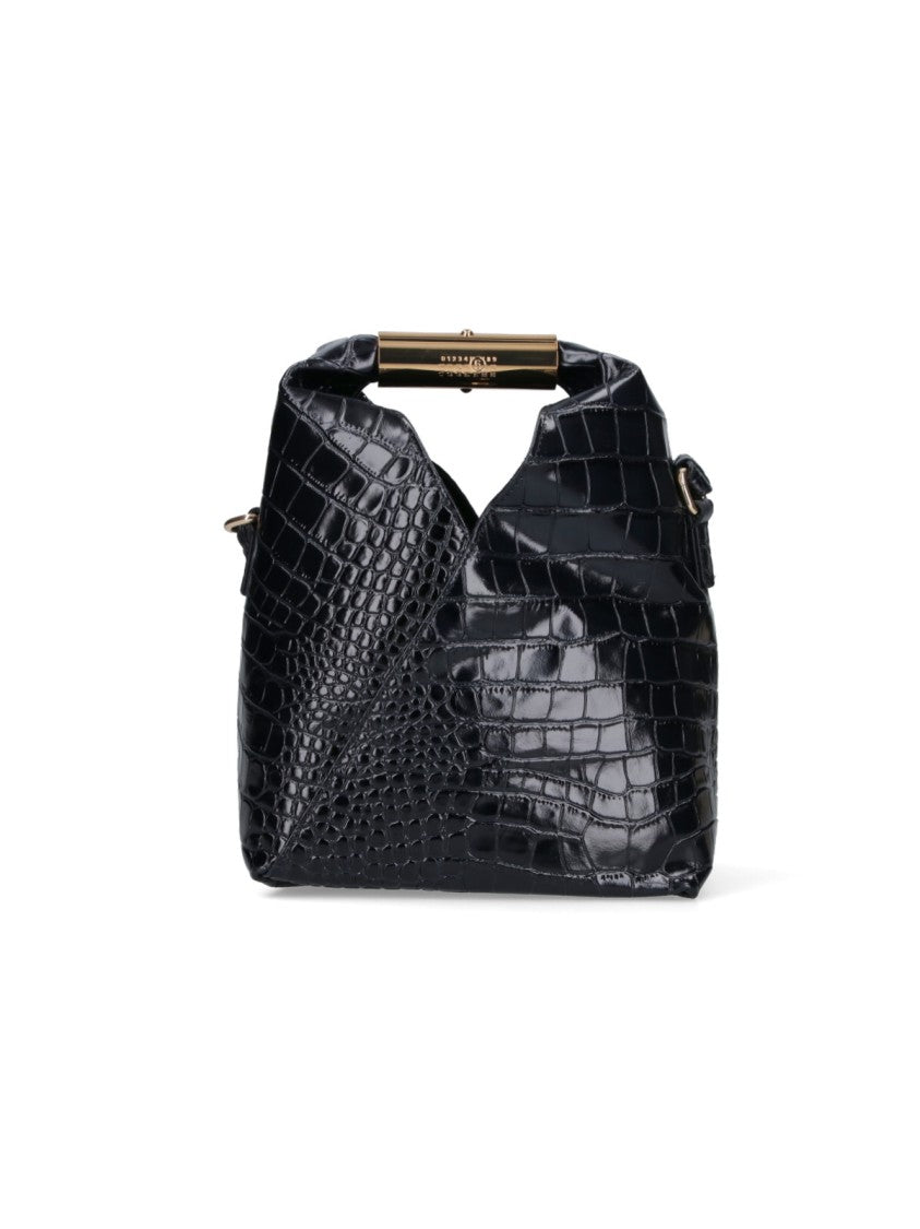 Mm6 By Maison Margiela Structured Black Bag With Minimalist Design
