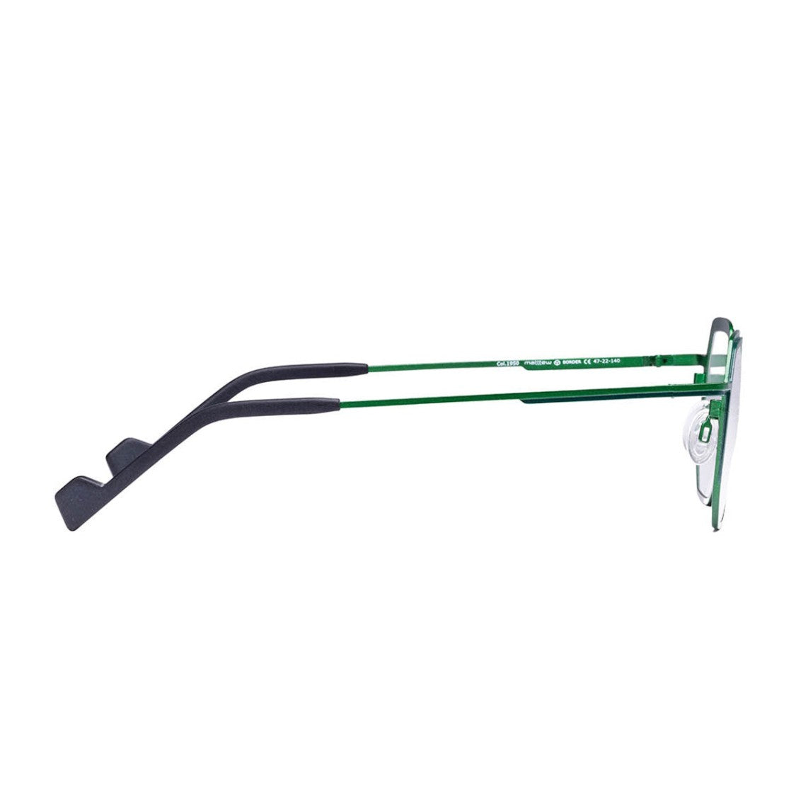 Matttew Emerald Green Border Titanium Minimalist Sunglasses