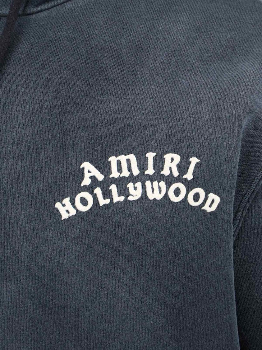 Amiri Vintage-Style Zip-Up Hoodie With Drawstring Hood