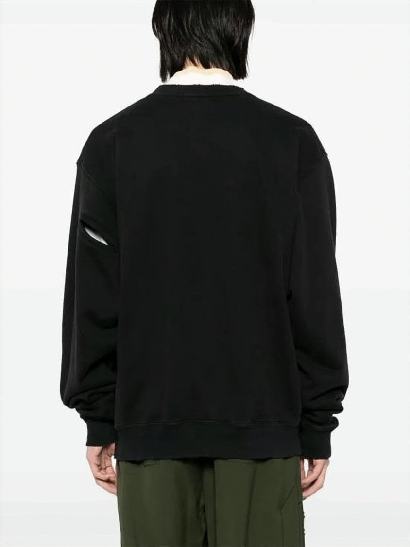 Ambush Long-Sleeve Cotton Sweatshirt With Unique Cut-Out Detail