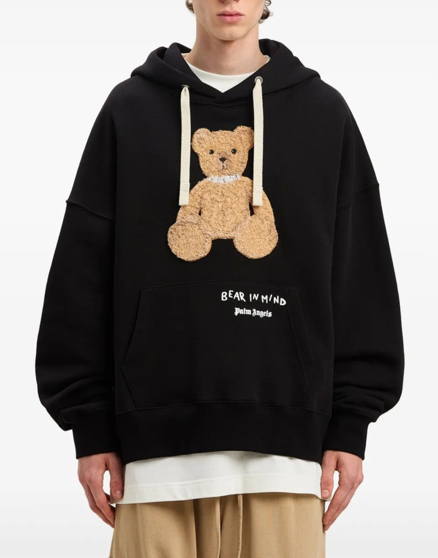 Palm Angels Bear In Mind Logo Hoodie