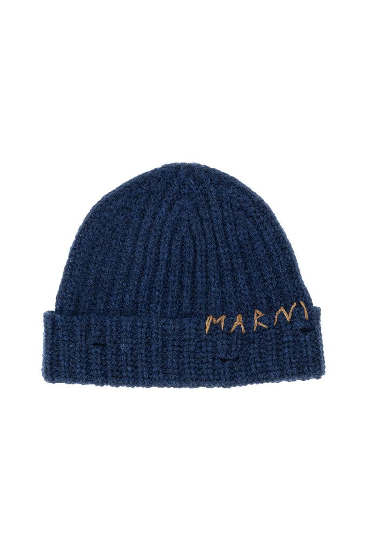 Marni Braided Wool Cap With Embroidery