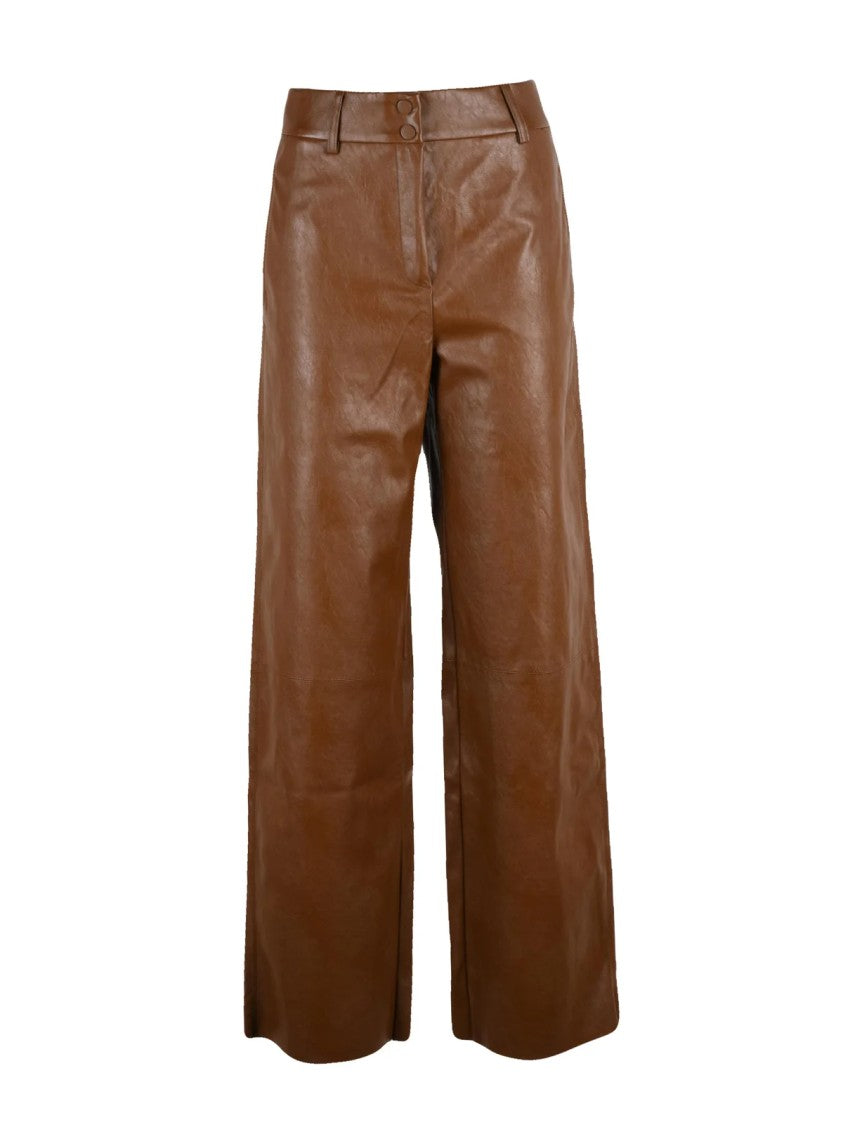 Pennyblack Brown Wide-Leg High-Waist Pants