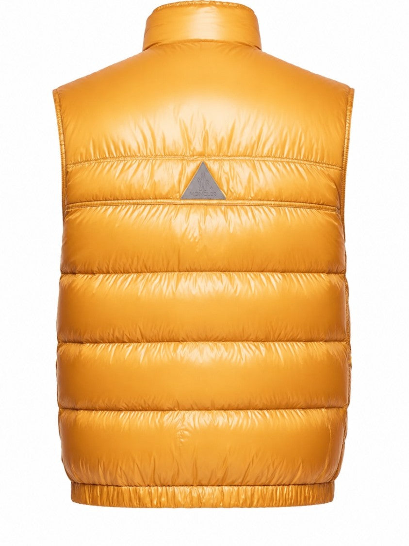 Moncler Grenoble Sleeveless Padded Jacket With Horizontal Quilting And Logo Detail